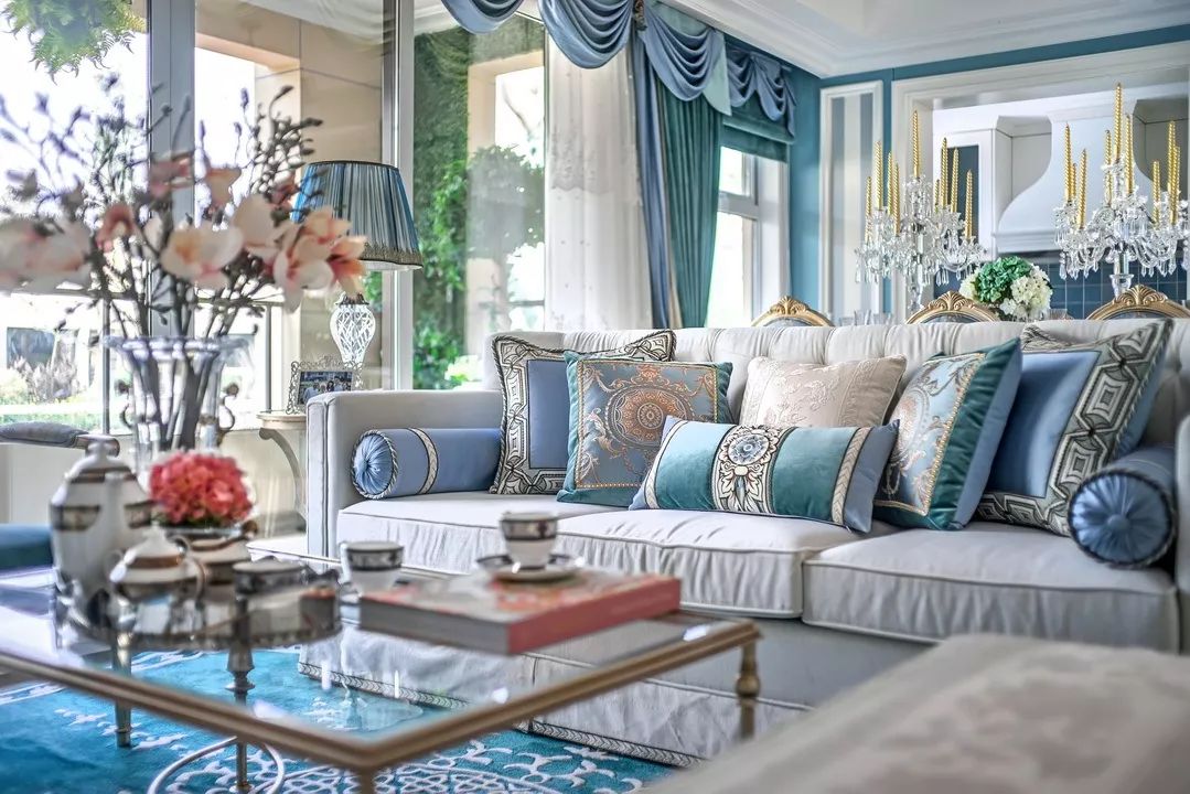 蒂芙尼蓝的浪漫家居，中铁北湖国际城 B1 户型设计-1