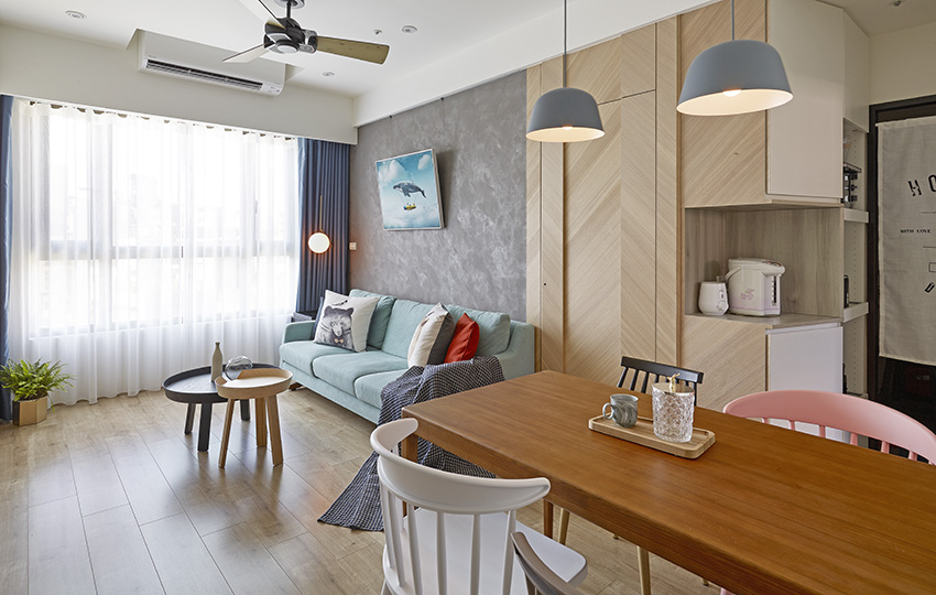 新北 50 平北欧风亲子公寓 | 释放空间，优化动线，增添收纳-12