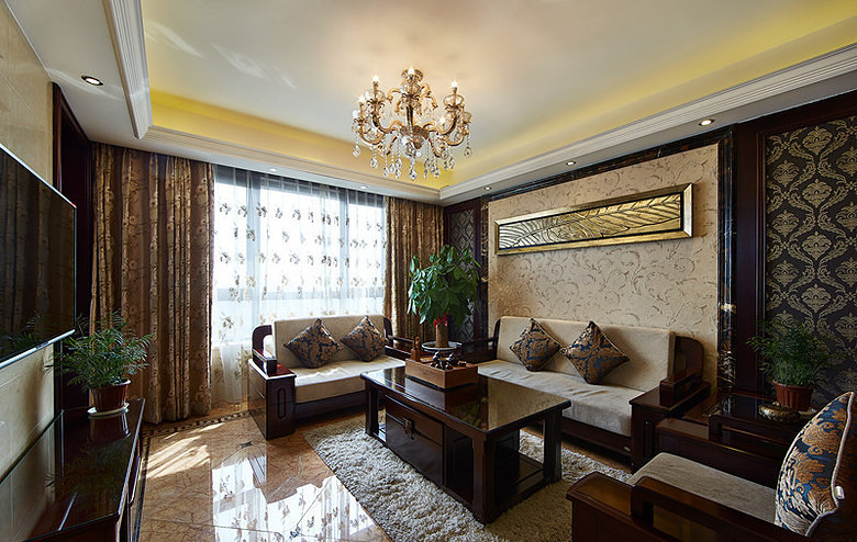 四室两厅现代中式风格-4