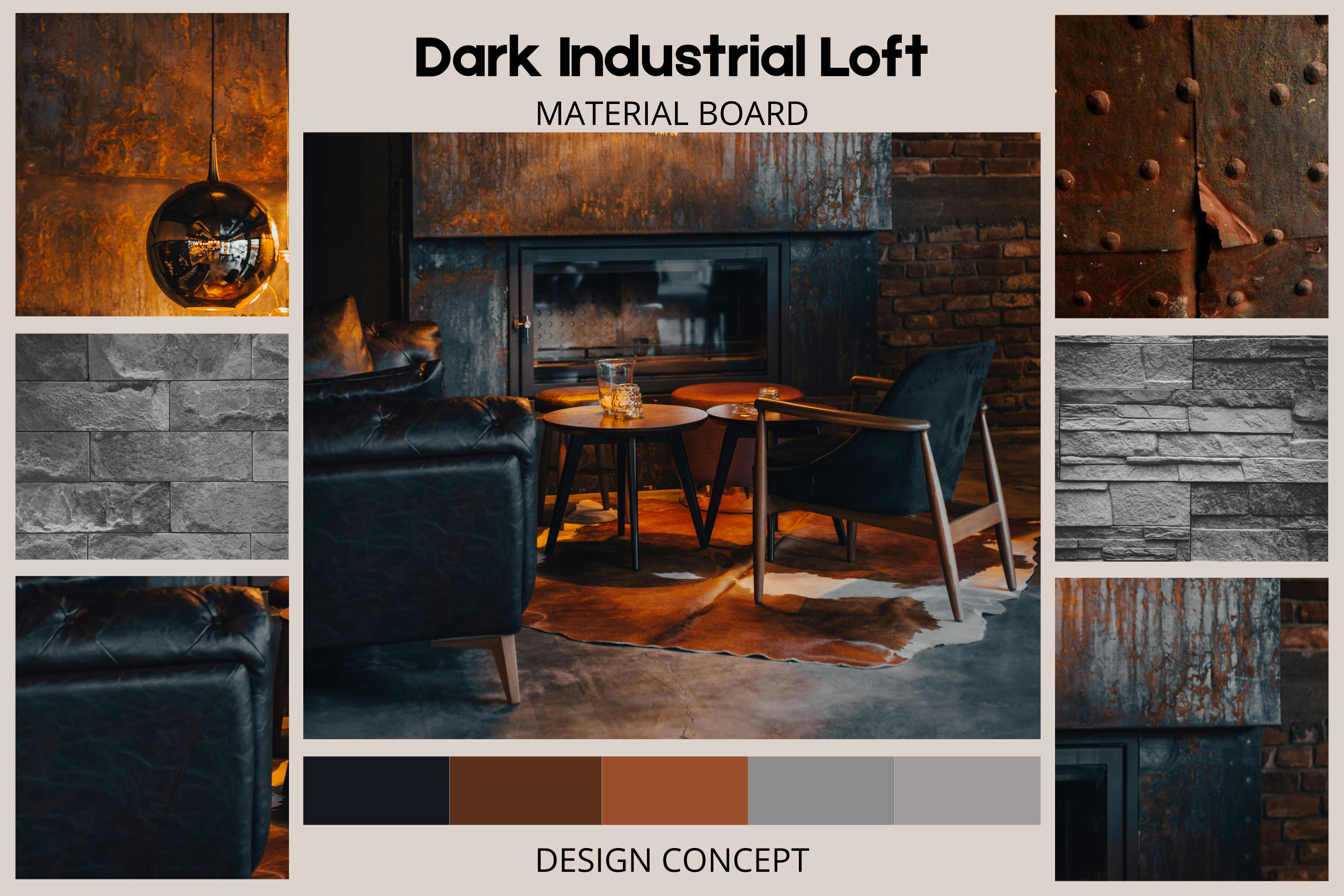 Moodboard for an Organic Loft Living Room-8