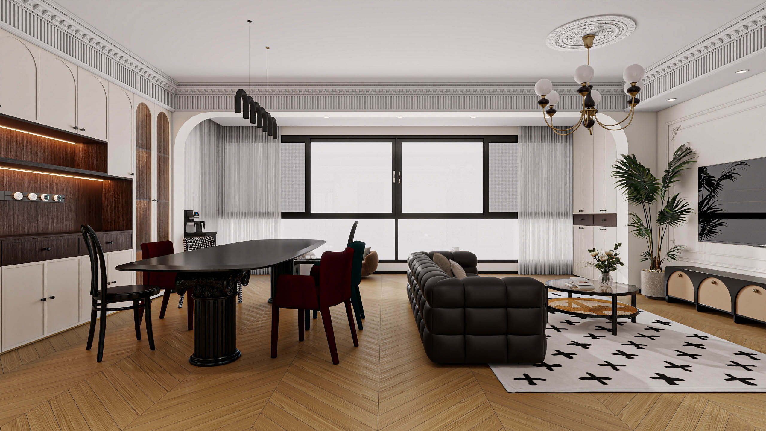 四川成都大邑滨江新城（138平方复古法式四居室）-13