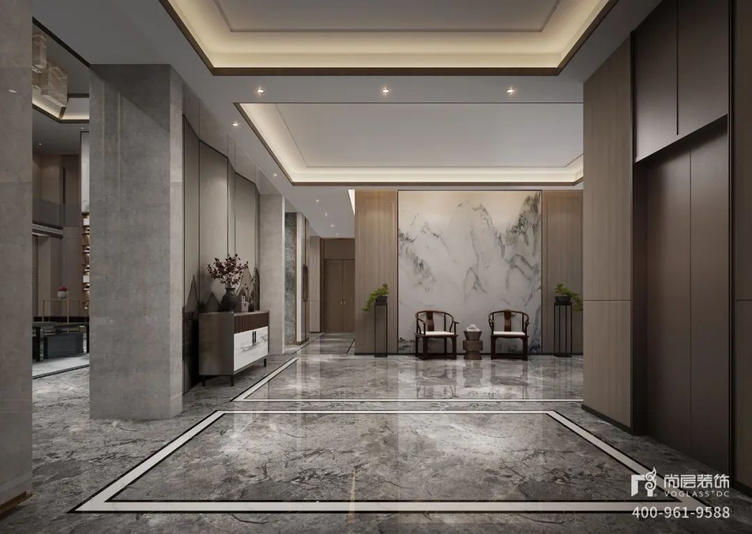 尚层装饰 2600 平气韵大宅 | 新中式风格的美学盛宴-15