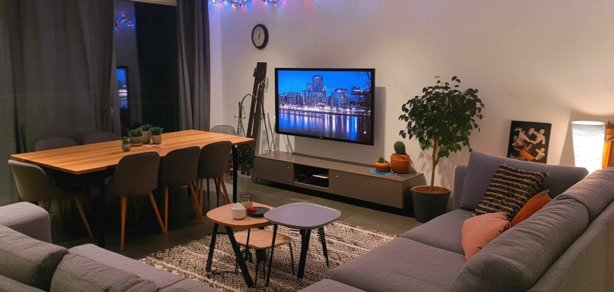 AI 与圣诞打造清新小客厅-15