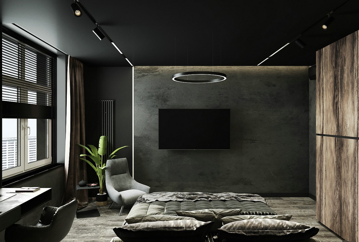 黑色炫酷家居风，猛男的最爱-14