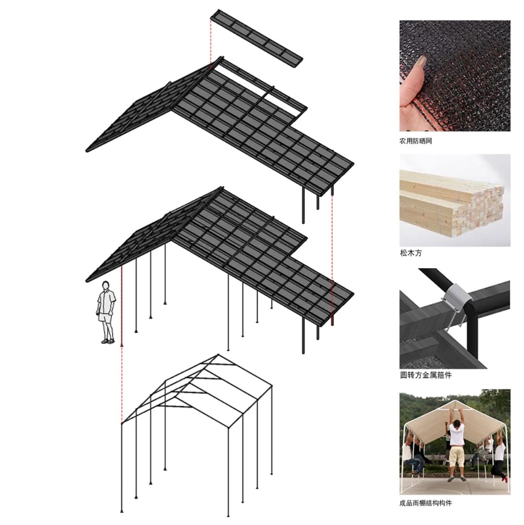 屋顶聚落｜“我们的目光：艺术、人类学与亚洲映像”空间展陈设计-50