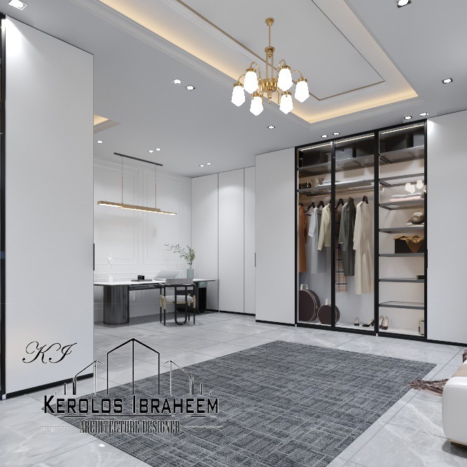 Neoclassic Masterbedroom with its bathroom and dressing-4