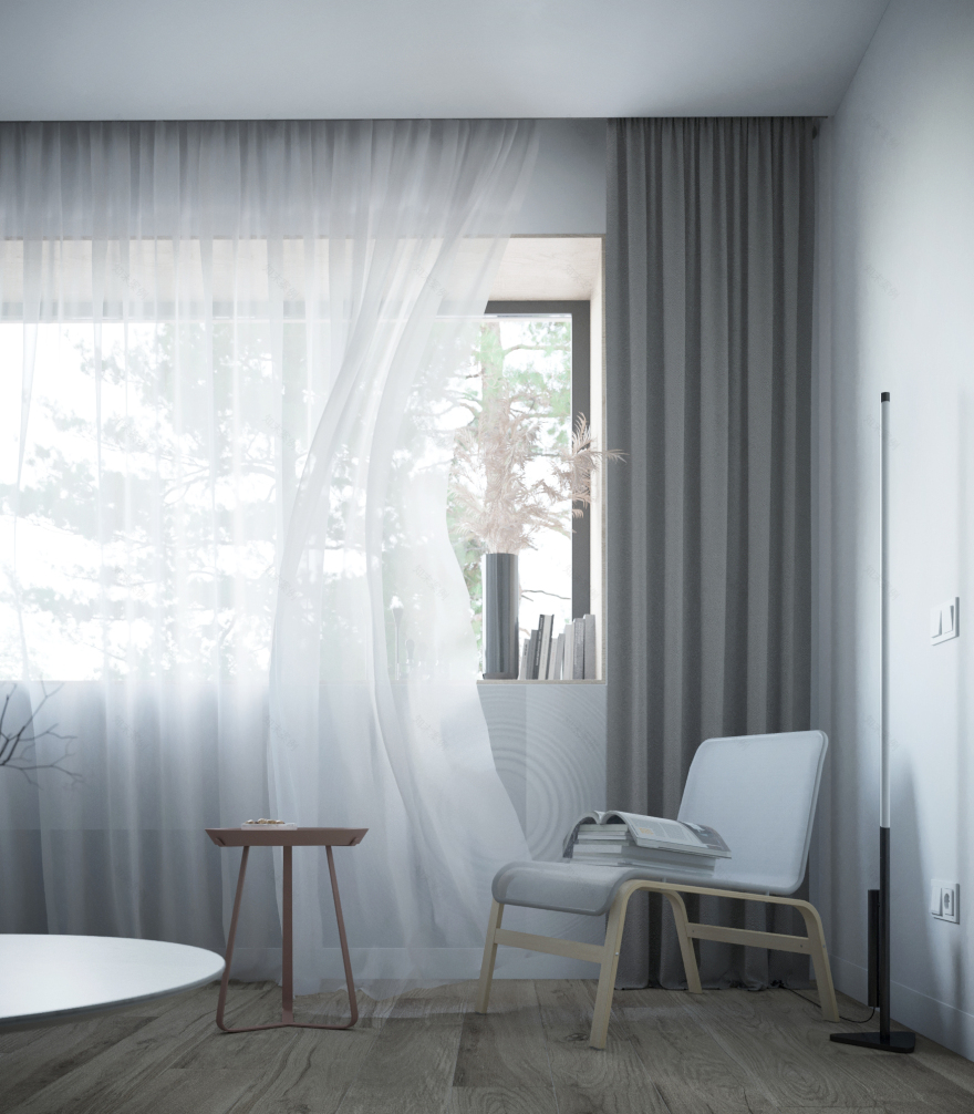 厨房客厅室内设计丨俄罗斯莫斯科丨Pobedonoscev Architects-8