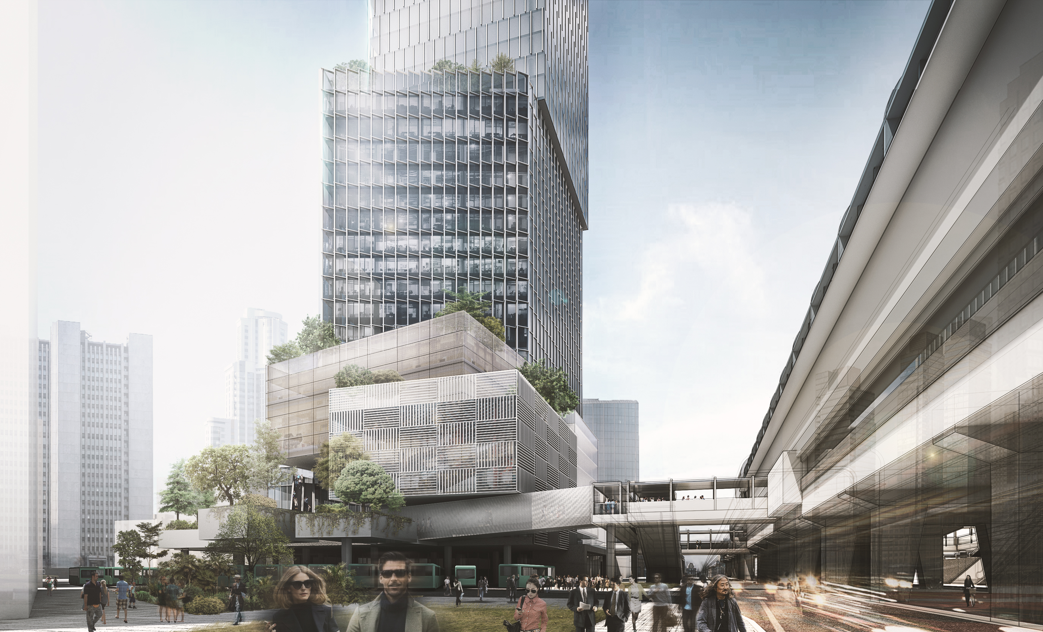 深圳莲润办公塔和文化中心丨中国深圳丨深圳华筑建筑与工程设计有限公司-14