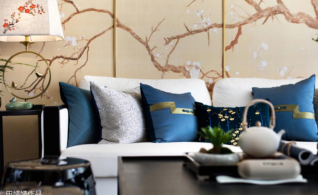 新中式风格家居设计 | 方界设计丨平层丨荏苒岁月,山水相宜-0