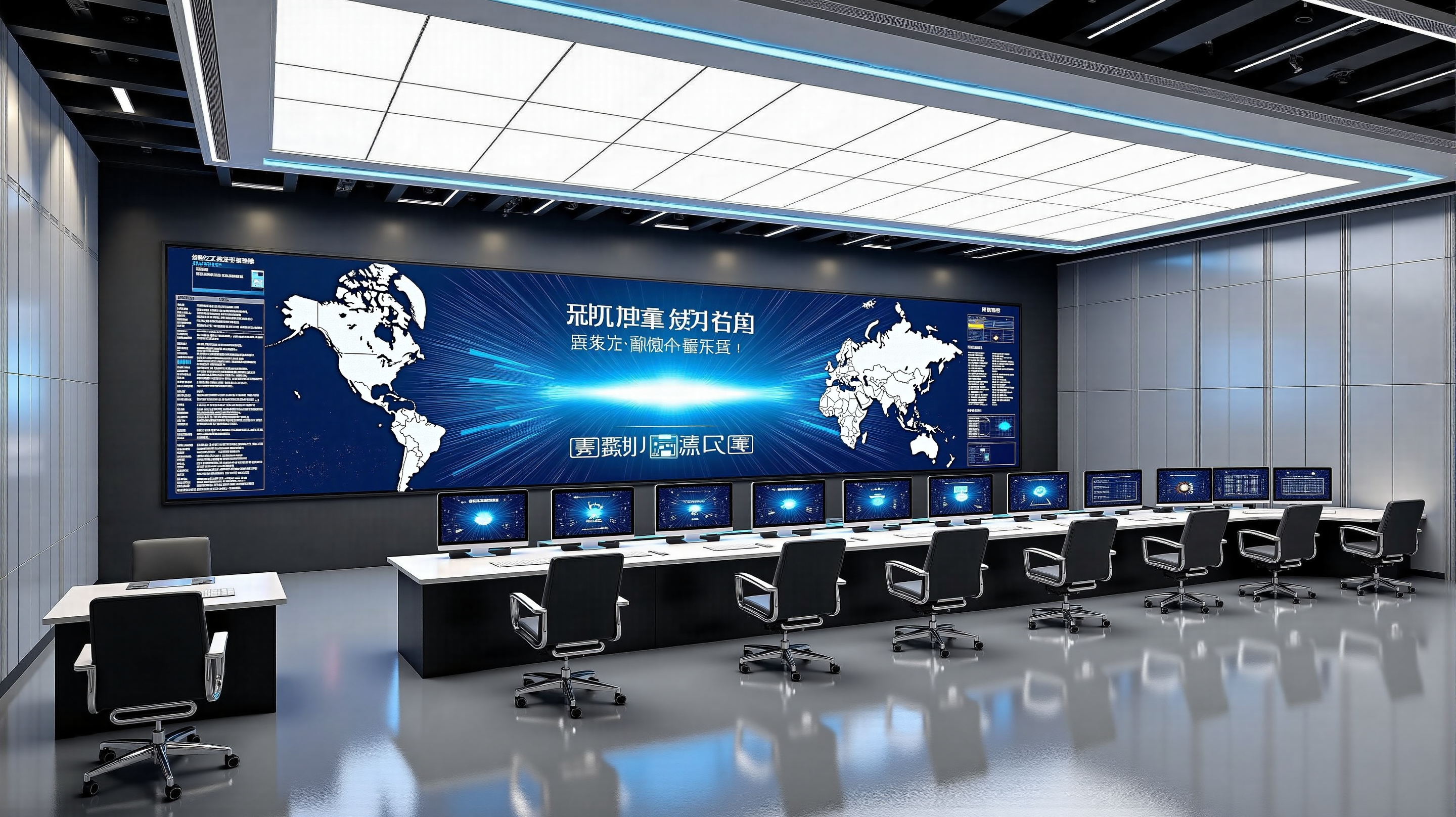 中控指挥室战情室指挥中心数字大屏监控室中央指挥中心-0