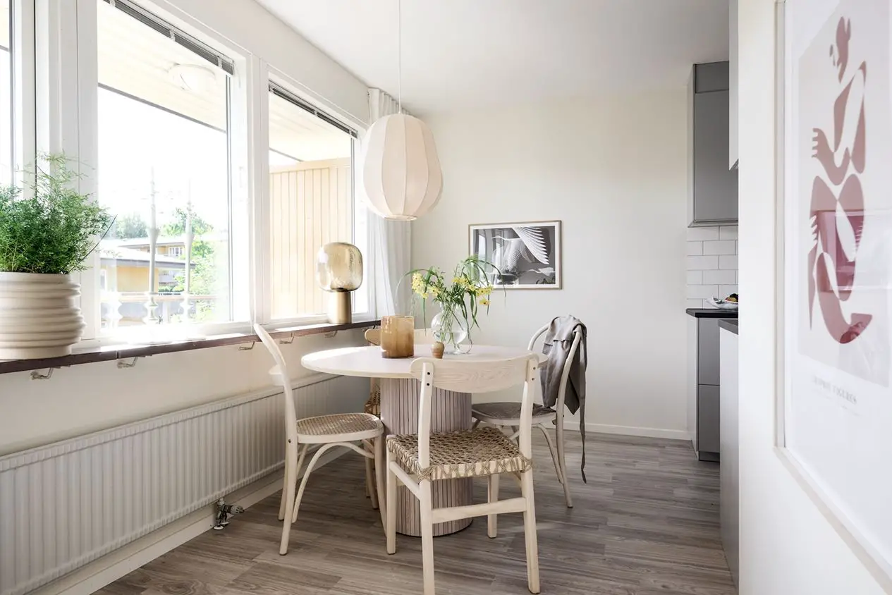 瑞典 63m2 一室公寓的极简之美-4