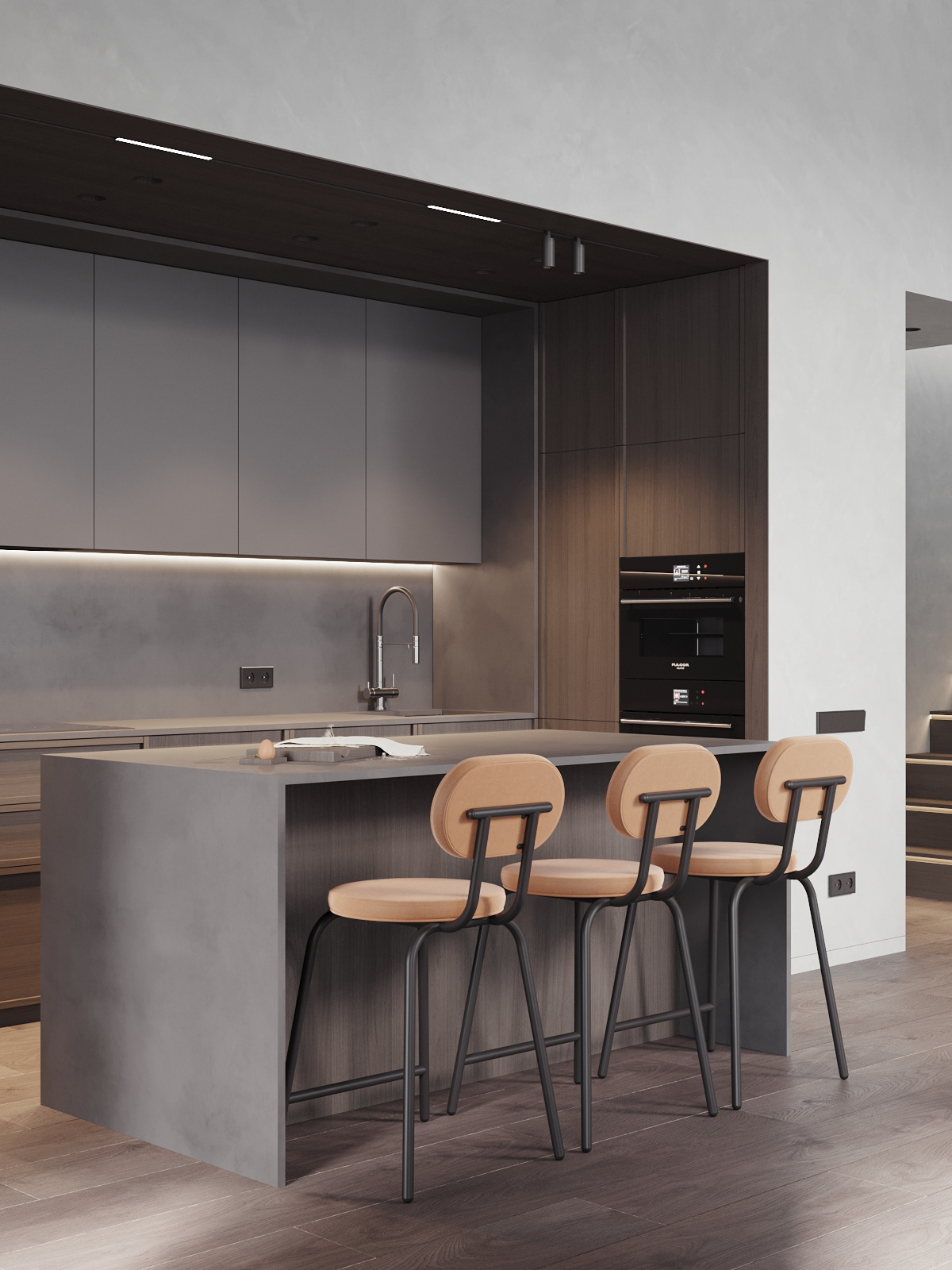 高级灰色系公寓设计-13