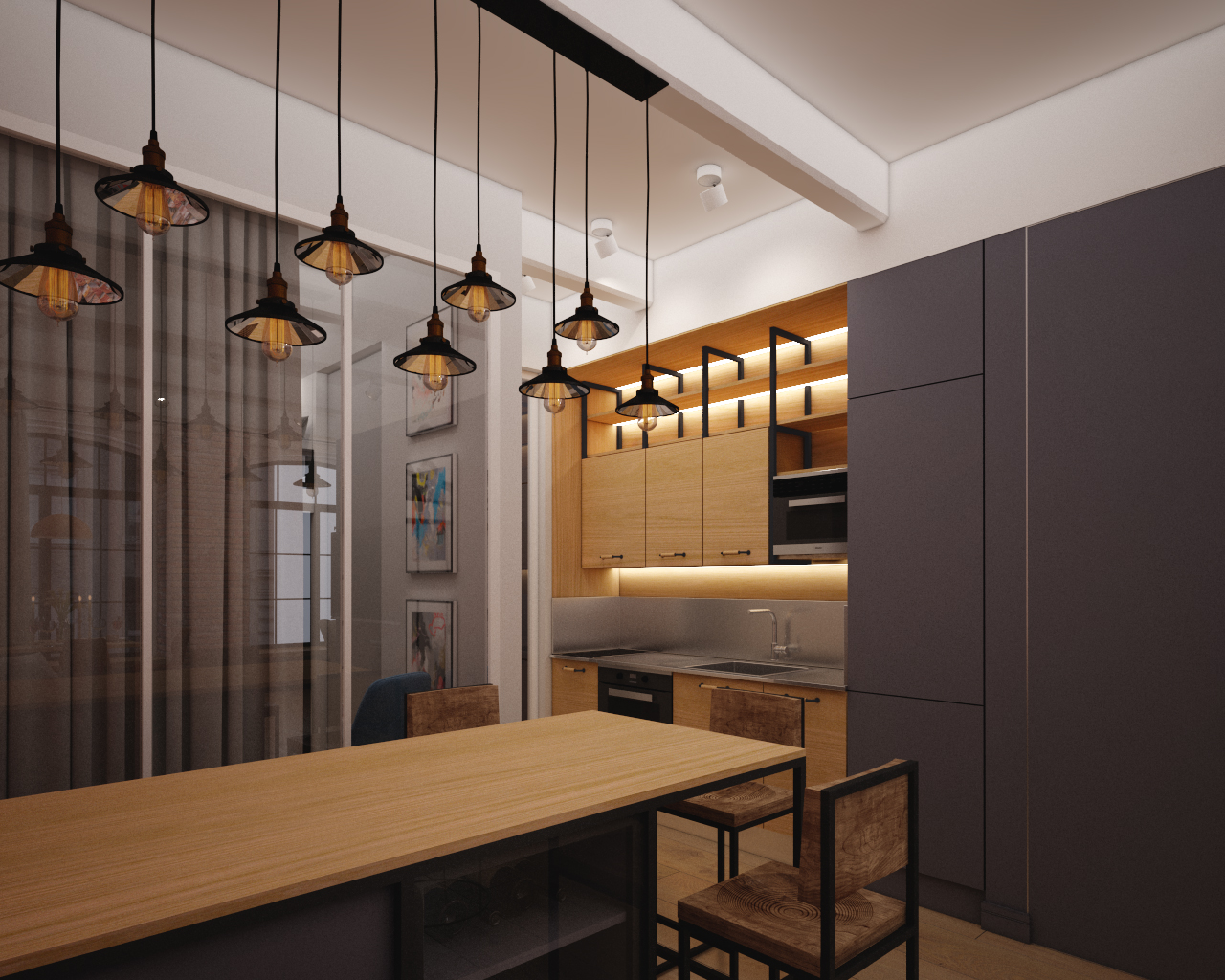 Небольшой лофт в Москве-9