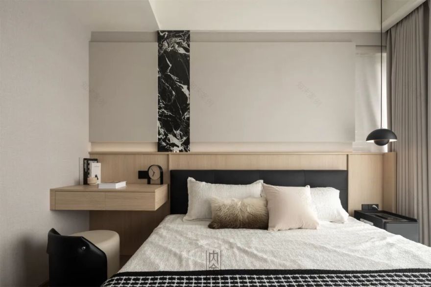 内舍软装丨143㎡意式原木风,光的走向,决定了家的节奏。-18