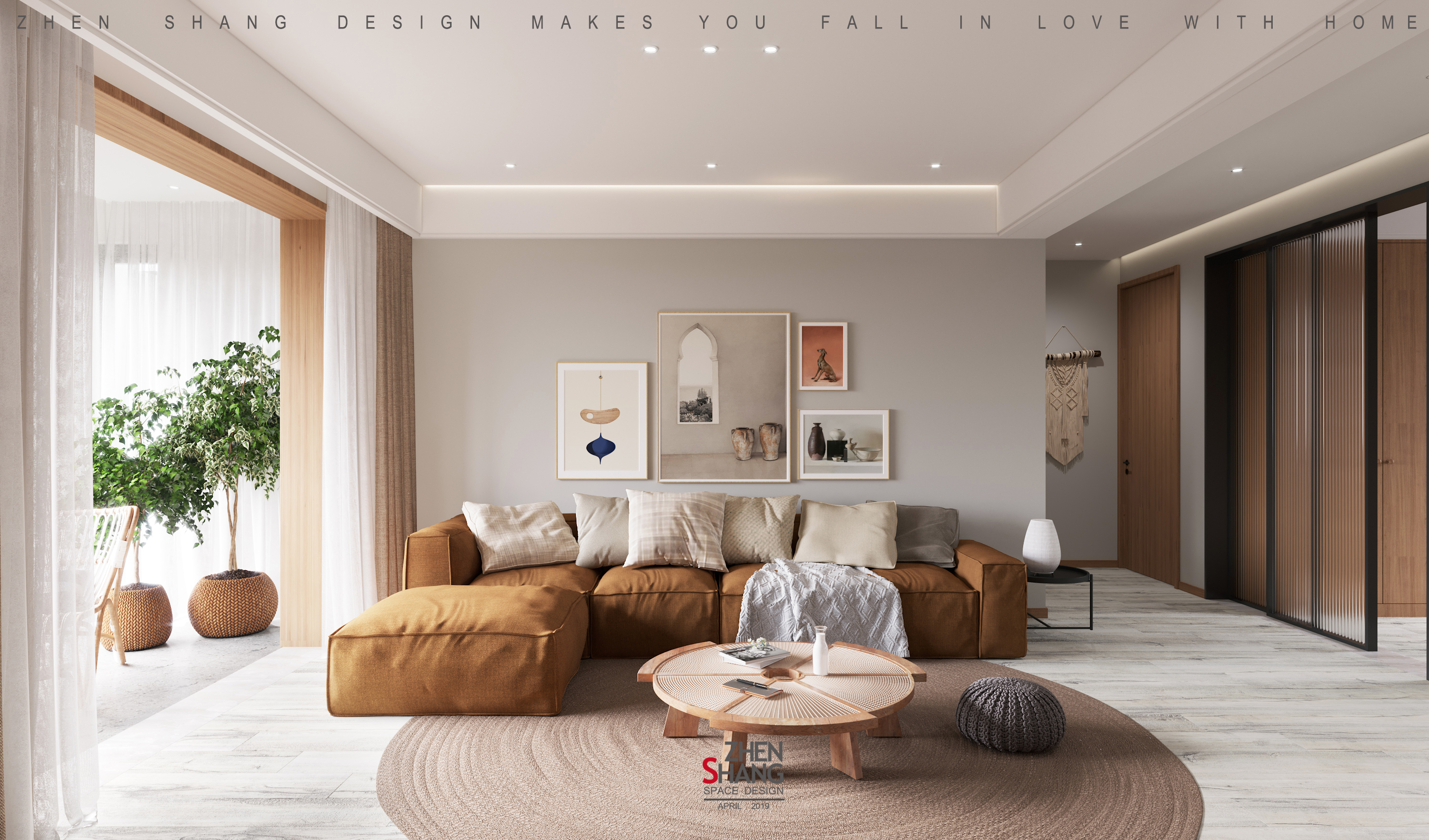 南瓜色北欧 | 甜蜜温暖的空间设计-3