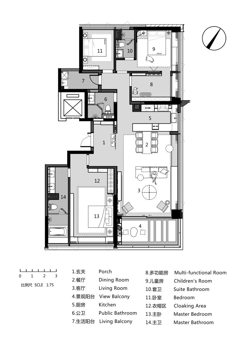 越秀·大学城·和樾府 175 样板间丨中国广州丨广州共生形态工程设计有限公司-80