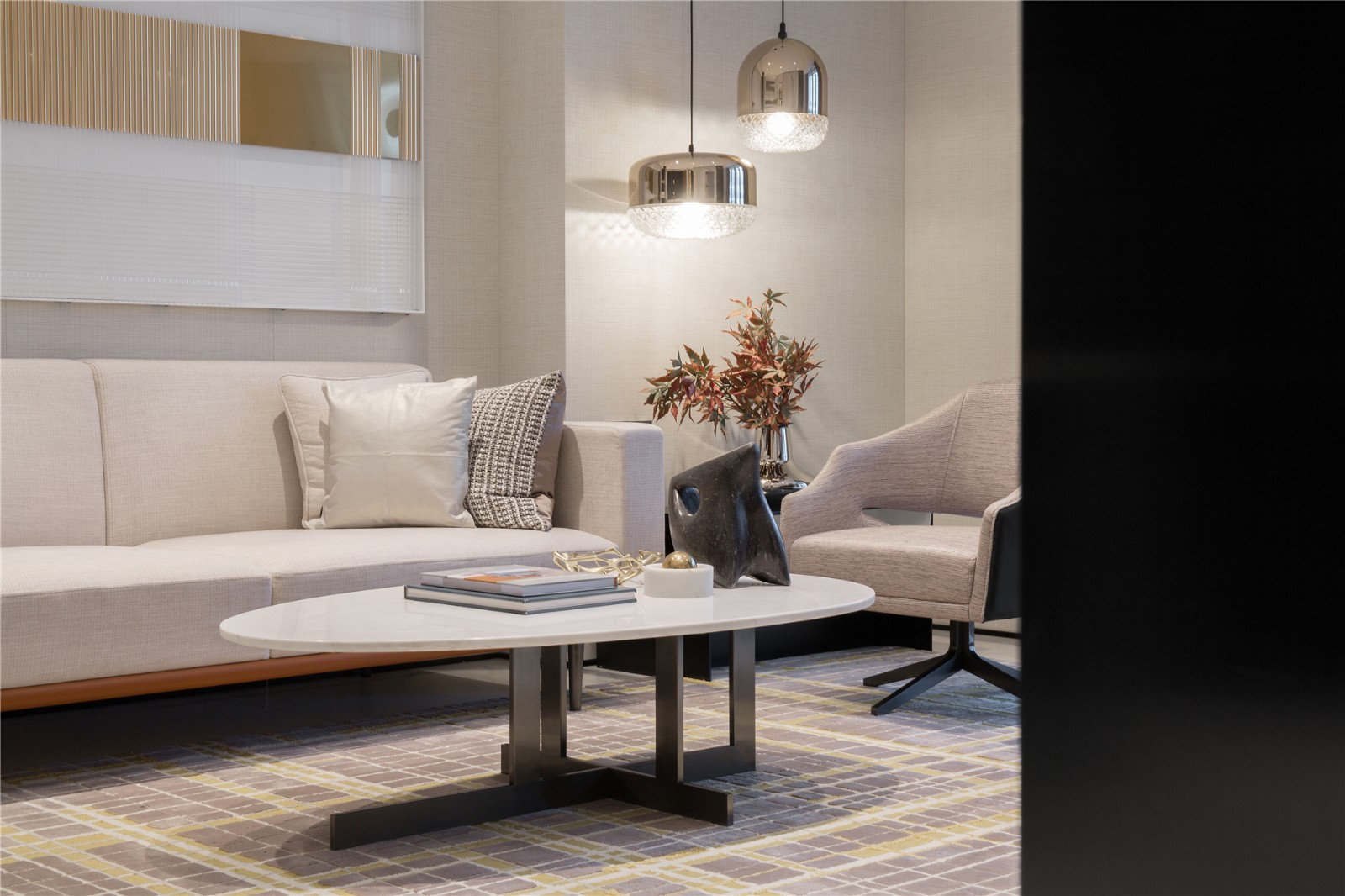 70㎡轻奢简约样板间  天艺陈设-2