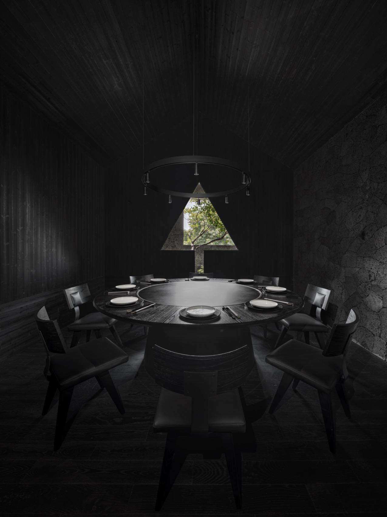 田间之上 中国湘菜馆丨中国广州丨黑白木设计-41