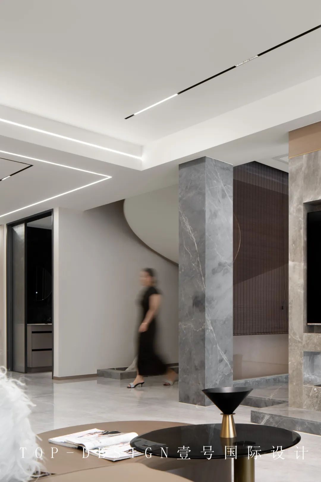 香山麓院现代轻奢别墅设计丨壹号国际设计-24