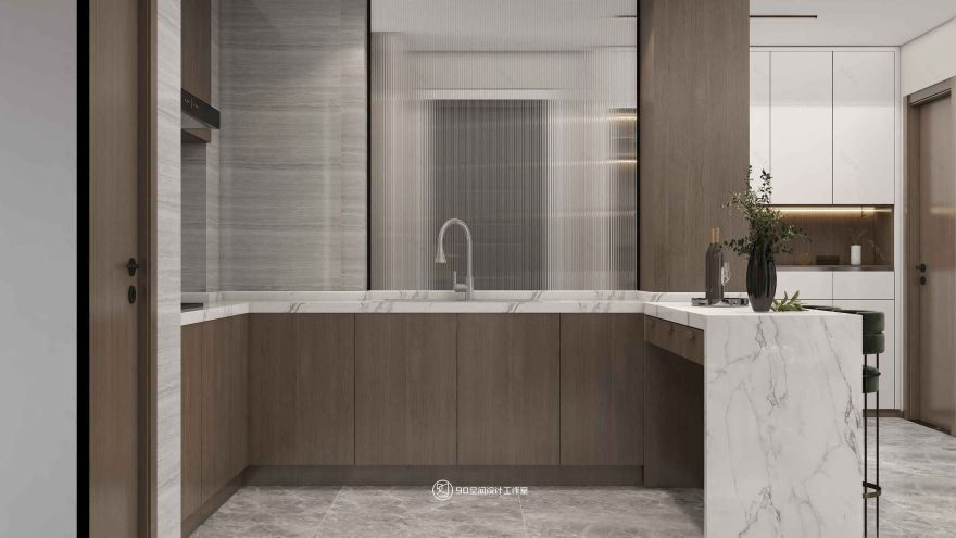 理想 · 185 平方现代奶油色调空间设计-20