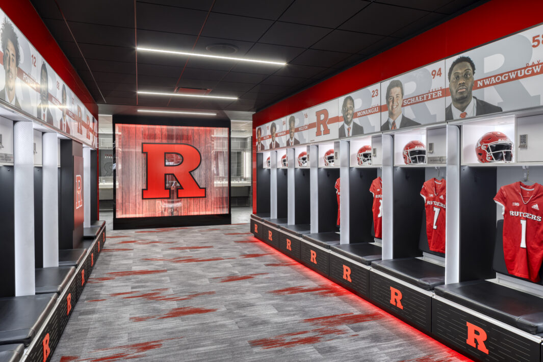 Rutgers University Men's Football Game-Day Locker Room - Perkins Eastman-3