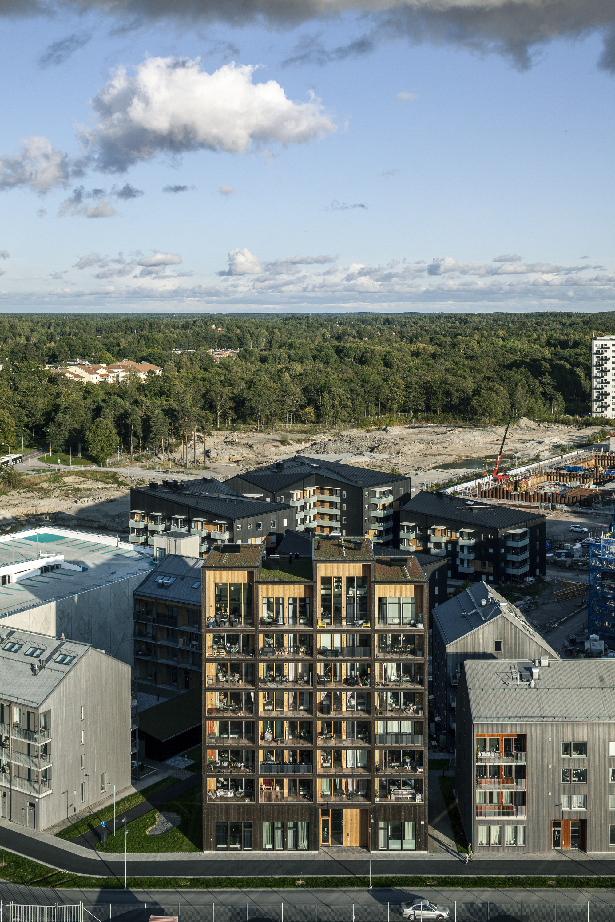 Kajstaden Tall Timber Building / C.F. Møller Architects-28