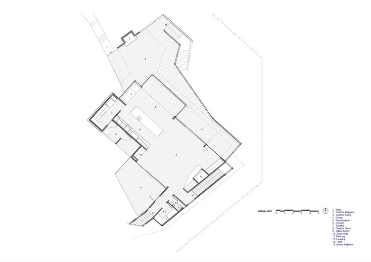 新西兰 Moetapu 度假屋 | 嵌入丛林的折叠式建筑-20