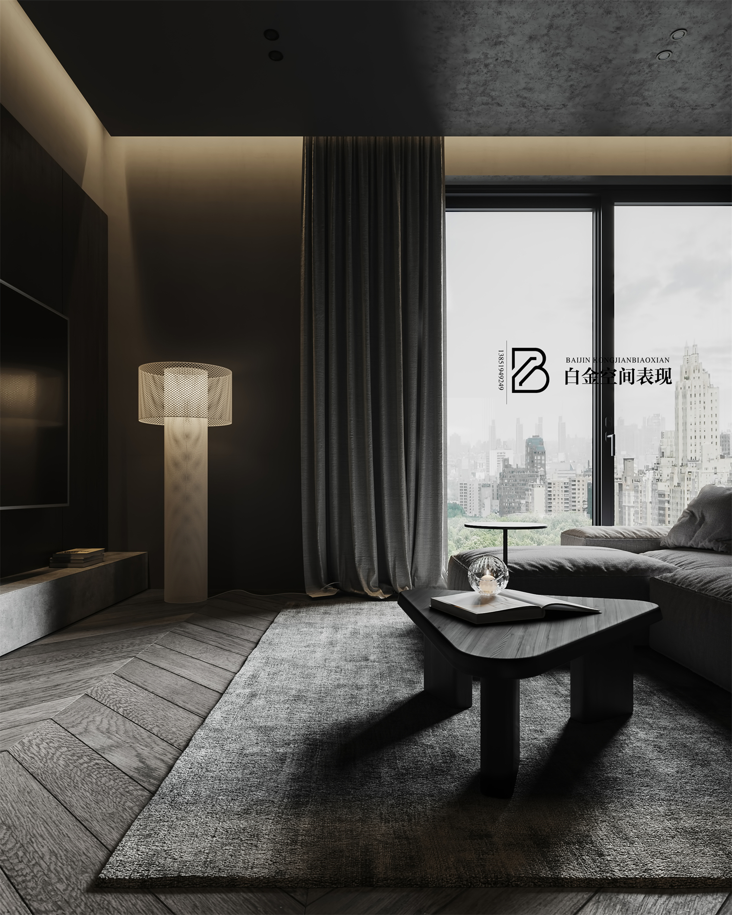 现代白金之家，奢华与艺术的完美融合-1