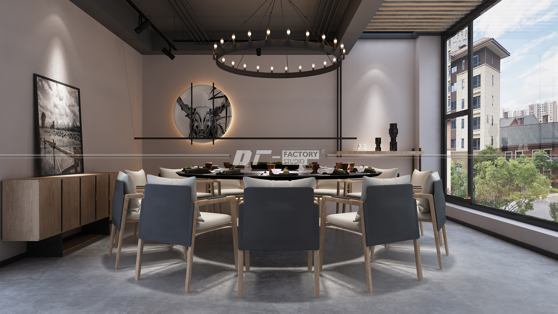 曲靖艺术餐厅设计丨中国曲靖丨鱼骨设计-29