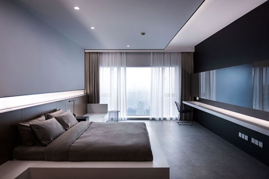 世茂滨江花园 40 万出租房装修,打造大气观景空间-162