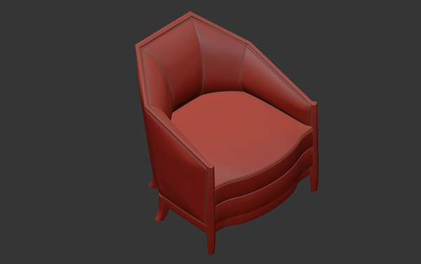 椅子 3D 建模与渲染丨美国-12