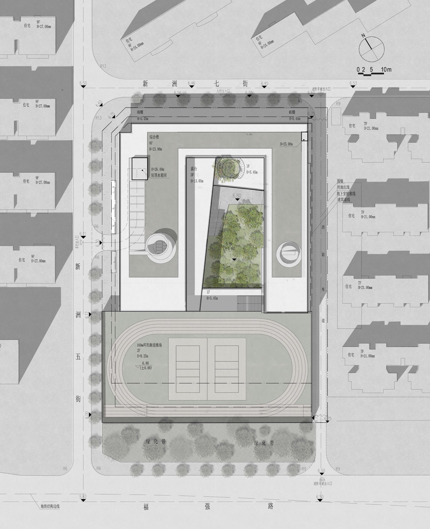 深圳福田绿洲小学丨中国深圳丨悉地国际东西影工作室-120