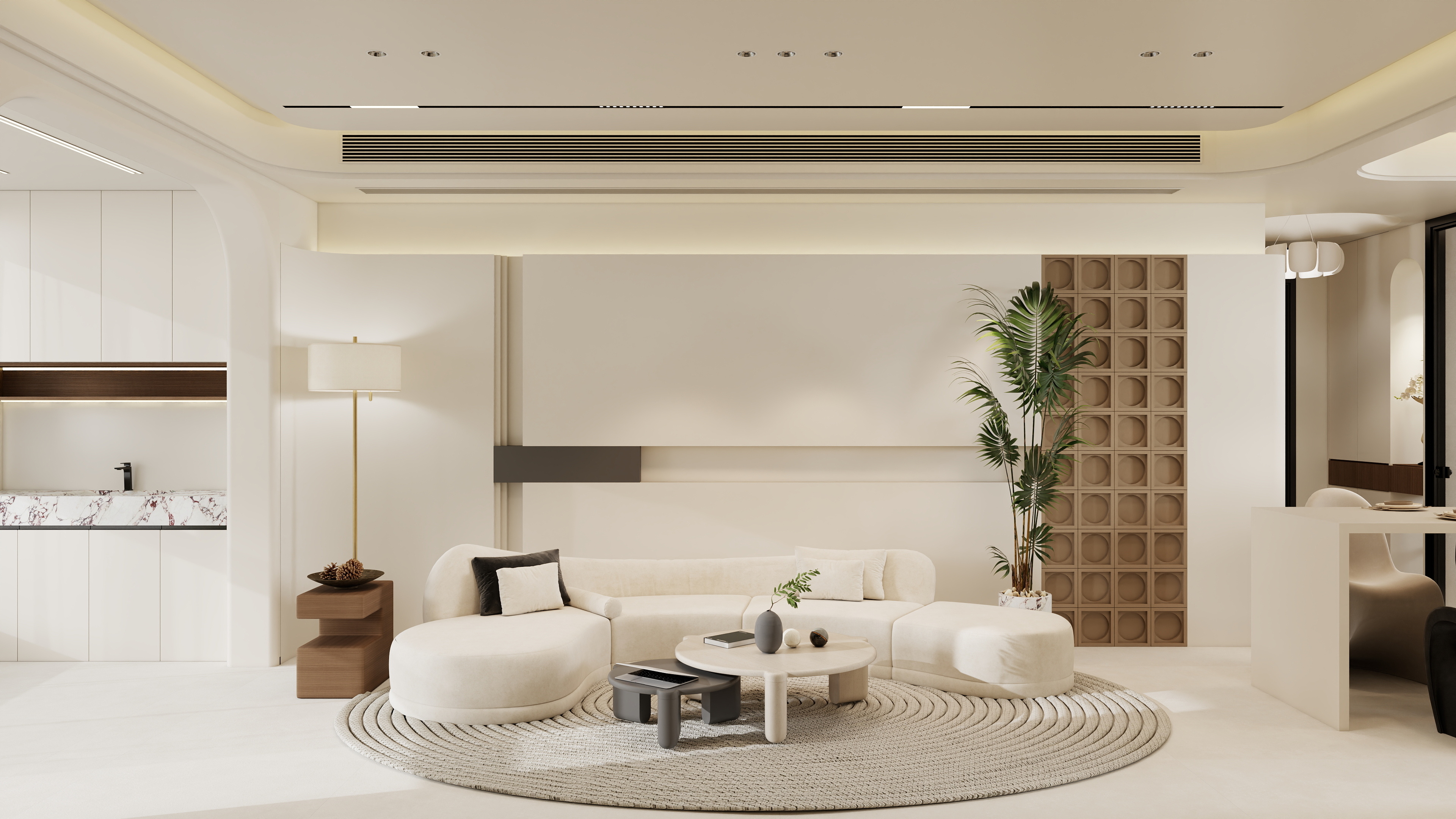 原创设计  极简奶油风室内设计-0