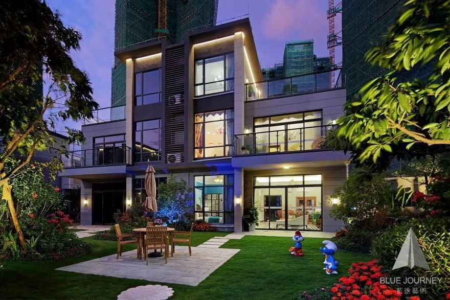 【軟裝設計】藍途新作 | 惠東小徑海岸城花園一期东南亚风格別墅樣板房-63