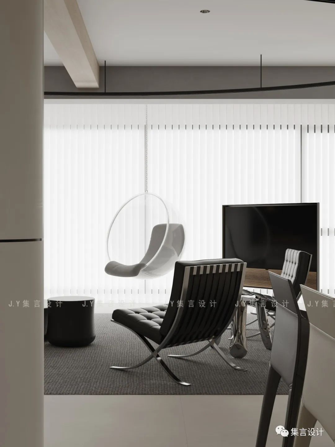 极简之美 · 把美术馆搬回家丨J·Y 设计-10