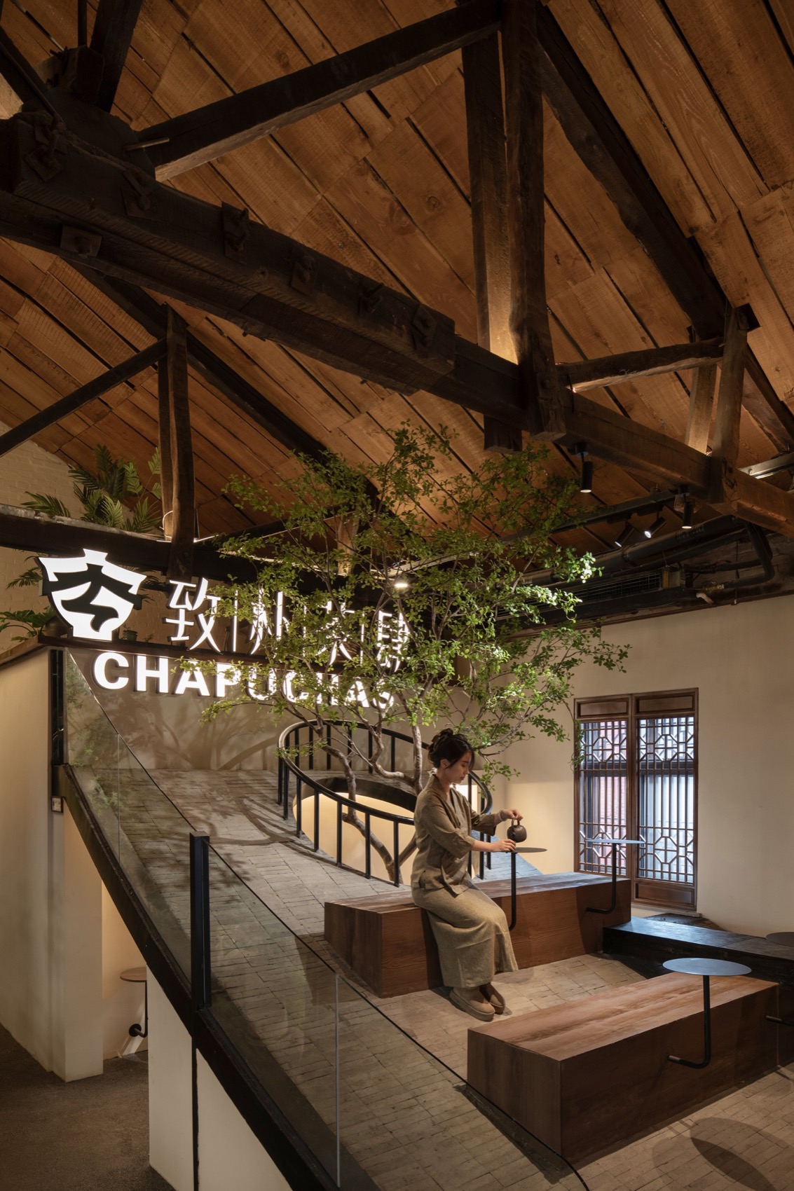 致朴茶肆丨中国太原丨斑斓空间设计-22