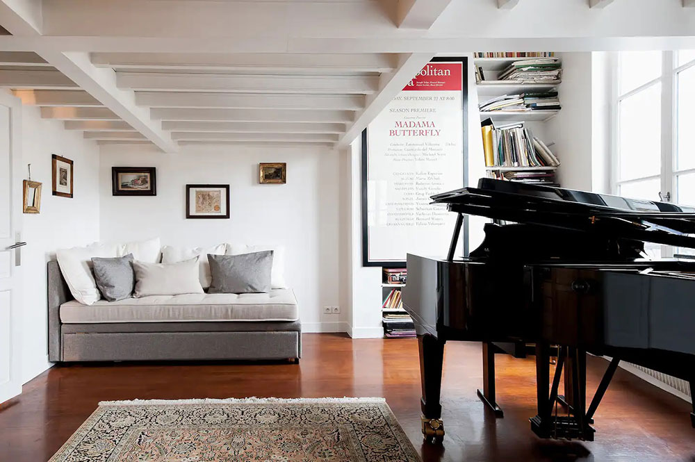 迷人的白色阁楼可俯瞰巴黎的圣心大教堂-19