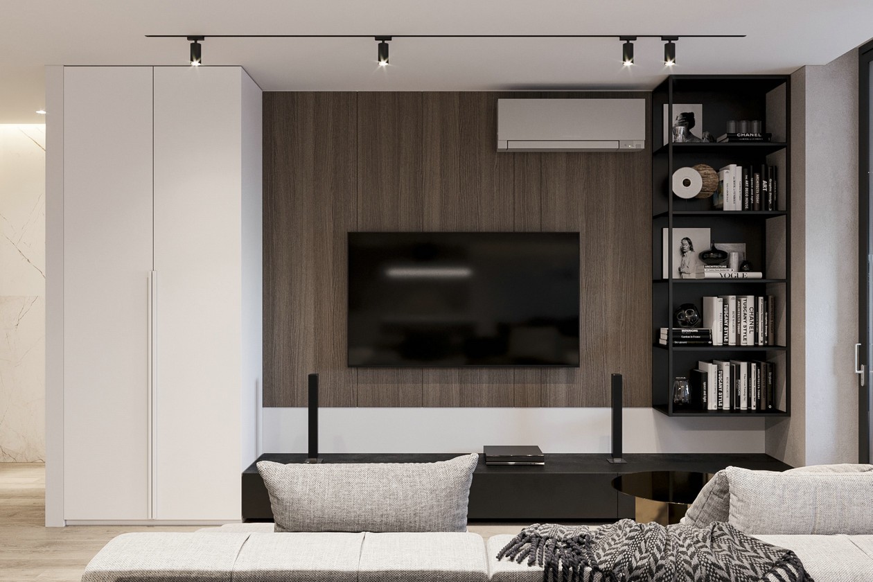 灰色系简约风公寓 既纯粹又有序的生活-4