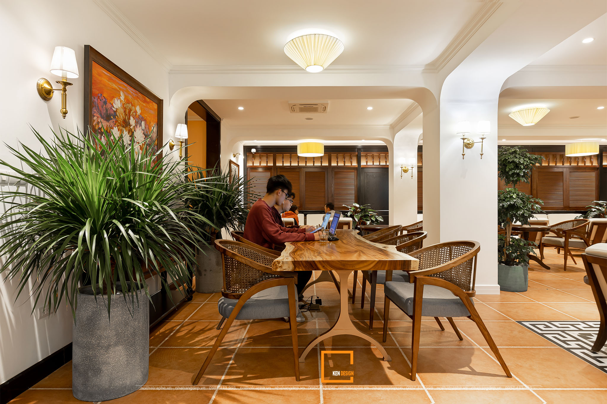 Mộc An Coffee & Tea 咖啡馆设计丨越南河内丨Kendesign-5