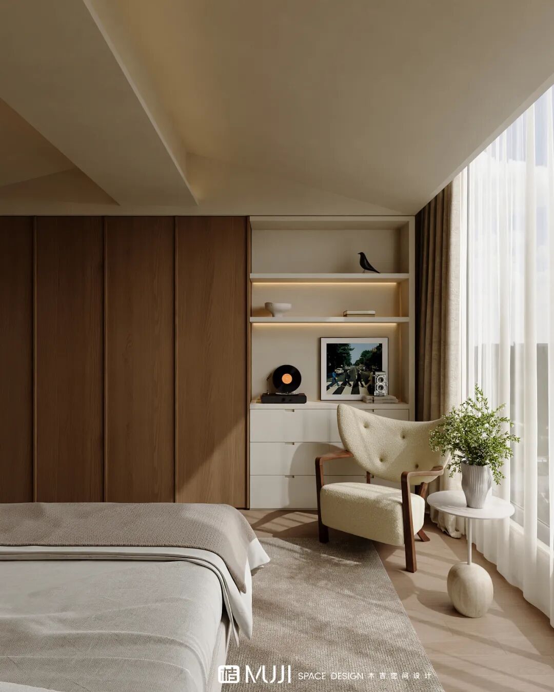 木吉新作｜在四层侘寂别墅中，寻找时光沉淀的诗意栖居-83