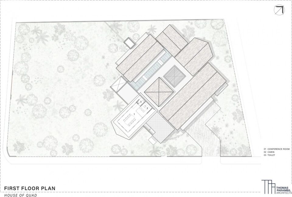 印度House of Quad现代住宅丨Thomas Parambil Architects-45