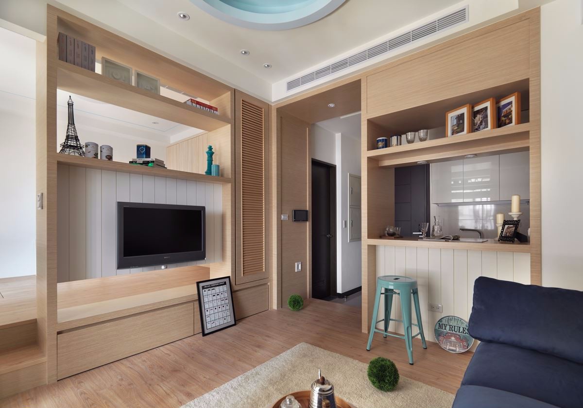 30㎡收纳型北欧风公寓  绮寓空间设计-4