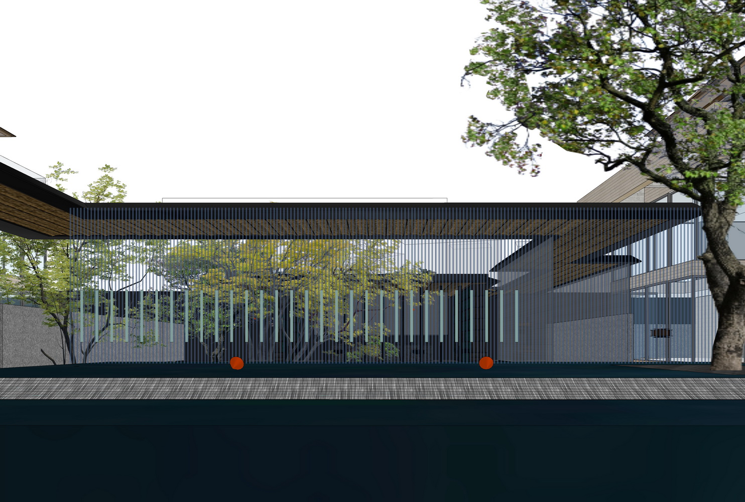 佛山顺德华润澐璟鹭鸟天堂示范区景观SU模型-7