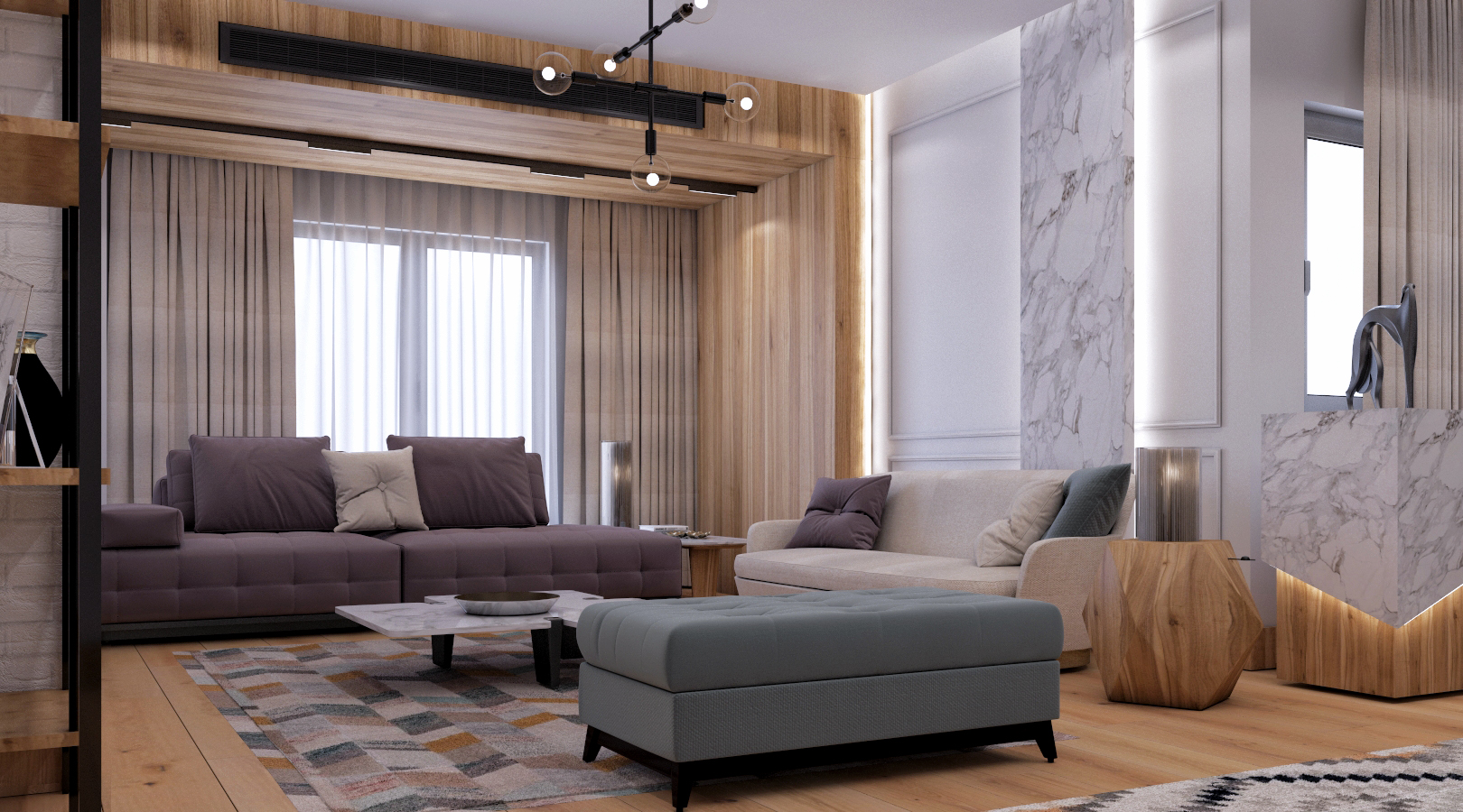 Modern apartment - Akoya compound 5th settlement-3