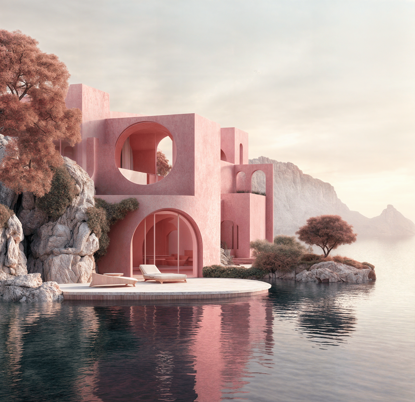 野兽派水上别墅丨意大利丨Cristina La Porta Studio-15