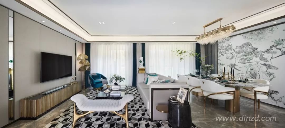 大华·徐州潘安湖首府洋房 | 摩登复古的金色空间-3