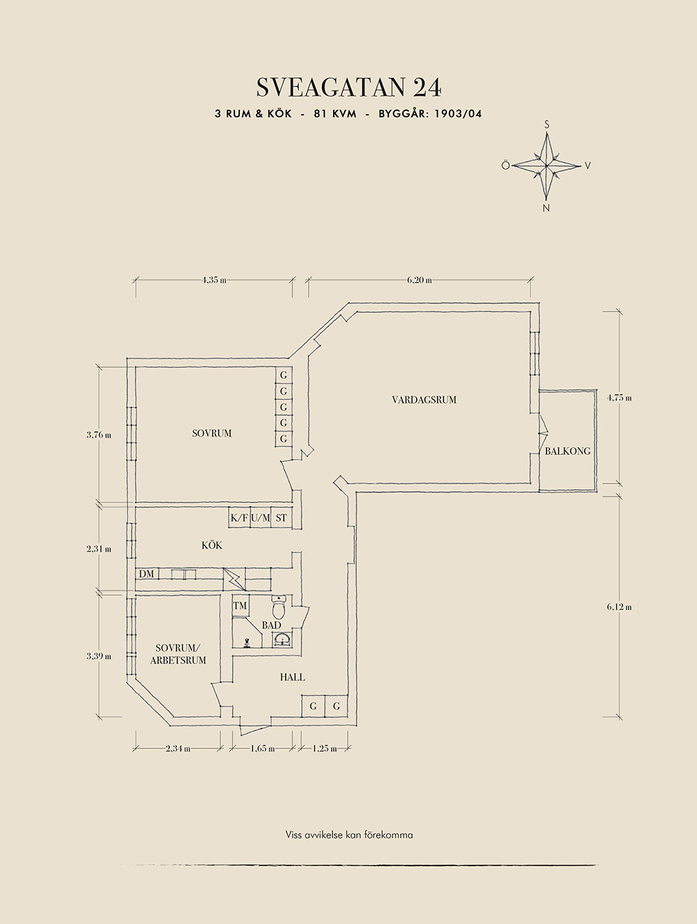 温馨与冷静的完美融合 | 81 平米瑞典公寓设计-33