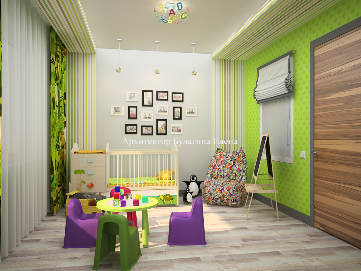 莫斯科两儿童房生态风格公寓设计项目丨俄罗斯莫斯科丨Булагина Елена（布尔拉金娜·叶连娜）-29