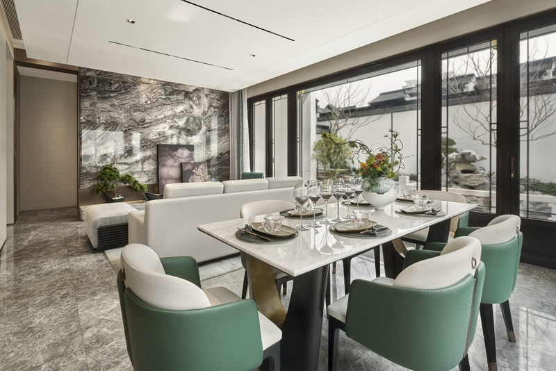 泰州金通绿城·桃李春风别墅新东方艺术软装丨中国泰州丨深圳市伊派室内设计有限公司-7