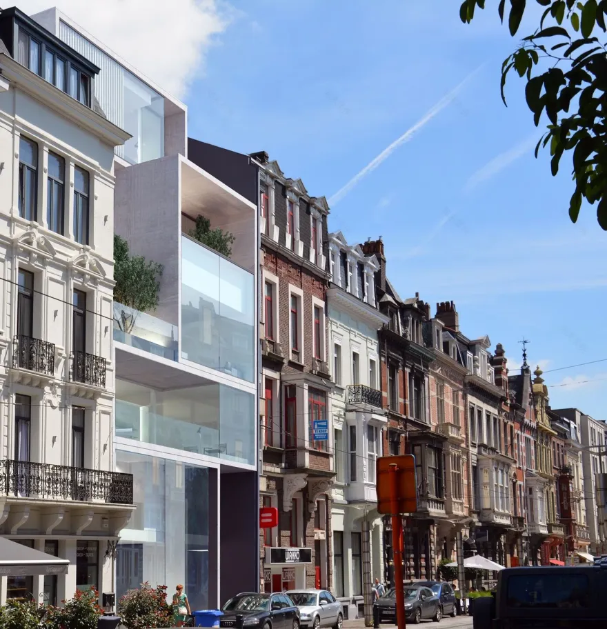 比利时黄金比例建筑——融入历史的奢华公寓与商店-12